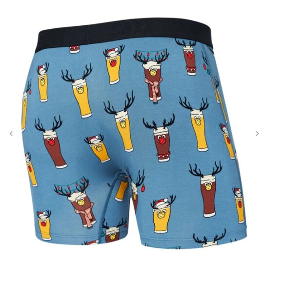 SAXX ULTRA Christmas Boxer Briefs with Fly “Brewdolph" - Picture 2 of 4